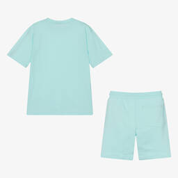 Calvin Klein-Teen Blue Cotton Jersey Shorts Set | Childrensalon Outlet