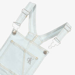Calvin Klein Jeans-Teen Blue Denim Pinafore Dress | Childrensalon Outlet