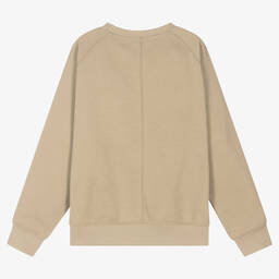 Calvin Klein Джинсы-Бежевый хлопковый свитшот | Childrensalon Outlet