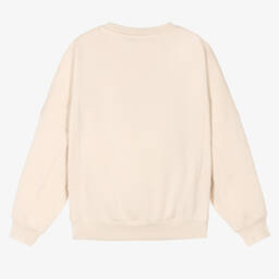 Calvin Klein Jeans-Teen Boys Beige Logo Sweatshirt | Childrensalon Outlet