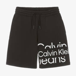 Calvin Klein Джинсы-Черные шорты из джерси | Childrensalon Outlet