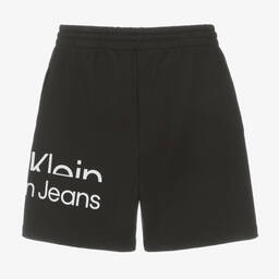 Calvin Klein Джинсы-Черные шорты из джерси | Childrensalon Outlet