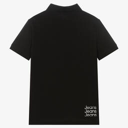 Calvin Klein Джинсы-Teen Boys Black Polo Shirt | Childrensalon Outlet