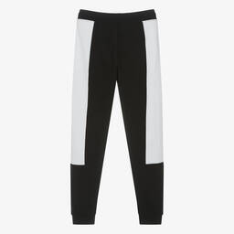 Calvin Klein-جوغرز تينز ولادي قطن لون أسود وأبيض | Childrensalon Outlet