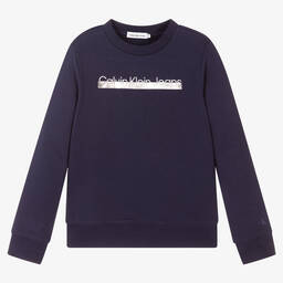 Calvin Klein Джинсы-Синий свитшот для мальчиков | Childrensalon Outlet