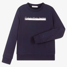 Calvin Klein Джинсы-Синий свитшот для мальчиков | Childrensalon Outlet