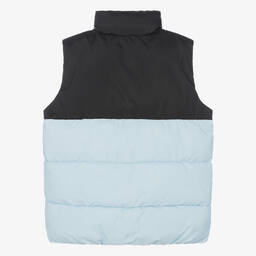 Calvin Klein-Teen Boys Blue Padded Monogram Gilet | Childrensalon Outlet