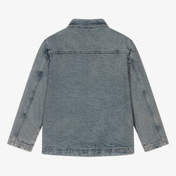 Calvin Klein-Teen Boys Blue Stonewash Denim Jacket | Childrensalon Outlet