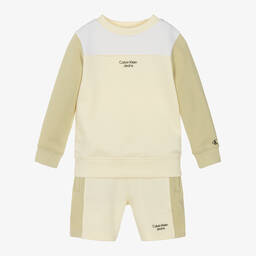 Calvin Klein-Teen Boys Colourblock Cotton Shorts Set | Childrensalon Outlet