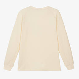 Calvin Klein-توب قطن لون عاجي غامق للمراهقين | Childrensalon Outlet