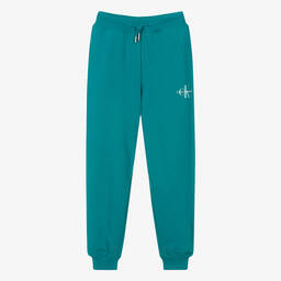 Calvin Klein-Teen Boys Green Cotton Joggers | Childrensalon Outlet