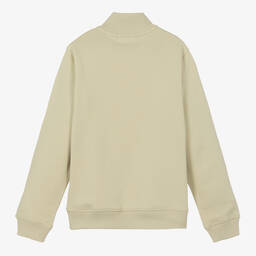 Calvin Klein-سويتشيرت قطن جيرسي لون أخضر فاتح للمراهقين | Childrensalon Outlet