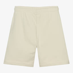 Calvin Klein-Teen Boys Green Embroidered Cotton Shorts | Childrensalon Outlet