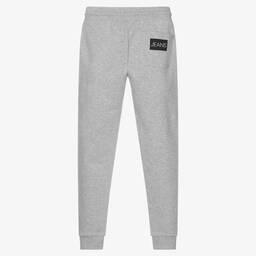 Calvin Klein Jeans-Teen Boys Grey Organic Cotton Logo Joggers | Childrensalon Outlet