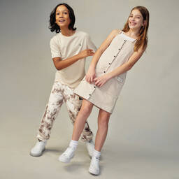 Calvin Klein Jeans-Teen Boys Ivory & Brown Tie-Dye Joggers | Childrensalon Outlet