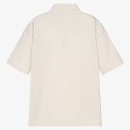 Calvin Klein-Teen Boys Ivory Cotton Polo Shirt | Childrensalon Outlet
