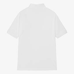 كالفين كلاين-توب بولو قطن لون أبيض للمراهقين | Childrensalon Outlet