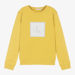 Calvin Klein Джинсы-Желтый свитшот для подростков | Childrensalon Outlet