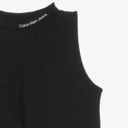 Calvin Klein-Teen Girls Black Cotton Dress | Childrensalon Outlet