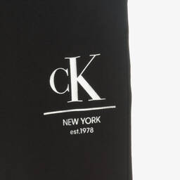 Calvin Klein Jeans-Teen Girls Black Cotton Joggers | Childrensalon Outlet