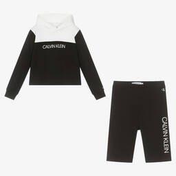 Calvin Klein Джинсы-Teen Girls Black Hoodie & Shorts Set | Childrensalon Outlet