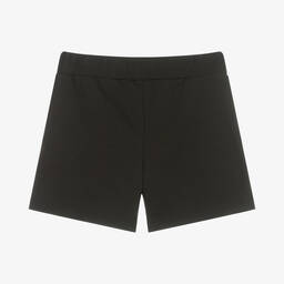 Calvin Klein Jeans-شورت تينز بناتي قطن جيرسي لون أسود | Childrensalon Outlet