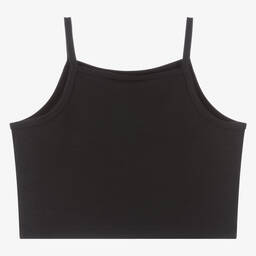 Calvin Klein Jeans-Teen Girls Black Logo Crop Top | Childrensalon Outlet