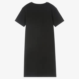 Calvin Klein Jeans-فستان تينز بناتي قطن جيرسي لون أسود | Childrensalon Outlet