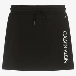 Calvin Klein Jeans-Teen Girls Black Logo Skirt | Childrensalon Outlet