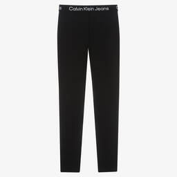 Calvin Klein Джинсы-Черные трикотажные брюки | Childrensalon Outlet