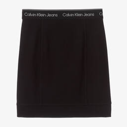 Calvin Klein Jeans-Teen Girls Black Milano Logo Skirt | Childrensalon Outlet