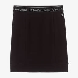 Calvin Klein Jeans-Teen Girls Black Milano Logo Skirt | Childrensalon Outlet