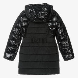 Calvin Klein Jeans-Teen Girls Black Puffer Coat | Childrensalon Outlet