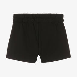 Calvin Klein Jeans-شورت تينز بناتي قطن جيرسي لون أسود | Childrensalon Outlet