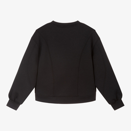 Calvin Klein Jeans-Teen Girls Black Sweatshirt | Childrensalon Outlet
