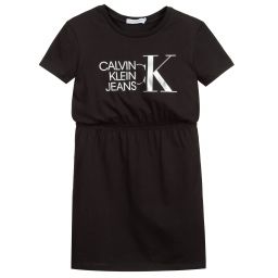 Calvin Klein Джинсы-Черное платье-футболка для подростков | Childrensalon Outlet