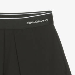 Calvin Klein-Teen Girls Black Viscose Shorts | Childrensalon Outlet