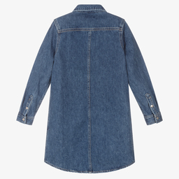Calvin Klein Jeans-Teen Girls Blue Denim Dress | Childrensalon Outlet