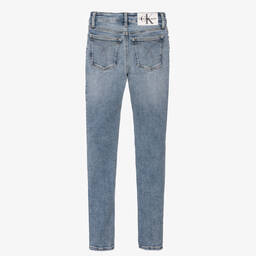 Calvin Klein Jeans-Teen Girls Blue Denim Skinny Jeans | Childrensalon Outlet