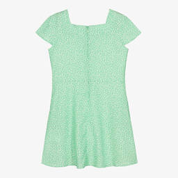 Calvin Klein Jeans-Teen Girls Green Floral Print Dress | Childrensalon Outlet