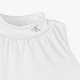 Calvin Klein-Teen Girls Ivory Iridescent Dress | Childrensalon Outlet
