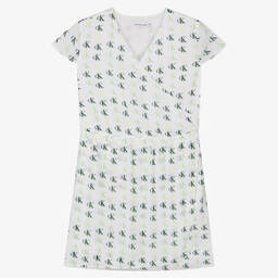 Calvin Klein Джинсы-Teen Girls Ivory Logo Dress | Childrensalon Outlet
