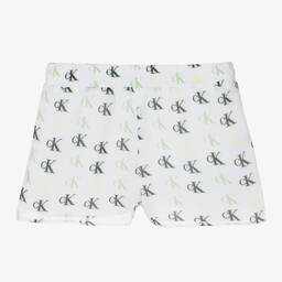 كالفين كلاين Jeans-Teen Girls Ivory Logo Shorts | Childrensalon Outlet