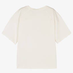 Calvin Klein Джинсы-Кремовая футболка для девочек | Childrensalon Outlet