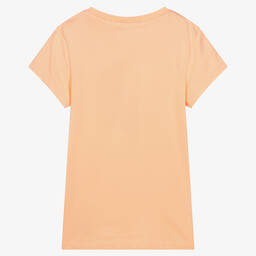Calvin Klein Jeans-تيشيرت تينز بناتي قطن لون برتقالي | Childrensalon Outlet