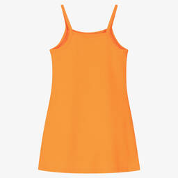 Calvin Klein Jeans-فستان تينز بناتي فيسكوز جيرسي لون برتقالي | Childrensalon Outlet