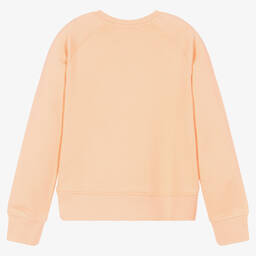 Calvin Klein Jeans-Teen Girls Orange Logo Sweatshirt | Childrensalon Outlet