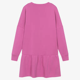 Calvin Klein-Teen Girls Pink Cotton Frilled Dress | Childrensalon Outlet