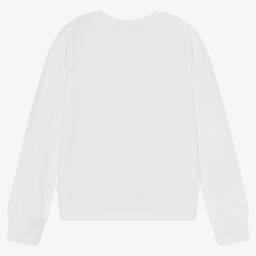 Calvin Klein Jeans-Teen Girls White Logo Sweatshirt | Childrensalon Outlet