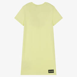 Calvin Klein Jeans-Teen Girls Yellow T-shirt Dress | Childrensalon Outlet